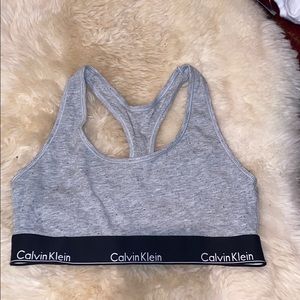 Calvin Klein never worn cotton bralette size large
